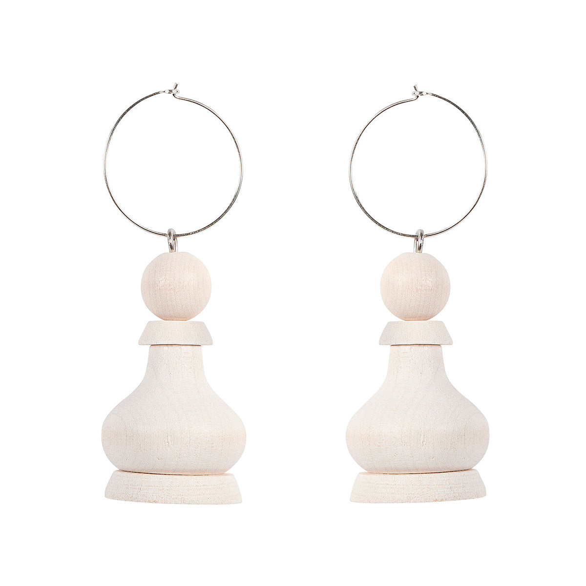 Sotilas earrings, white