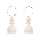 Sotilas earrings, white