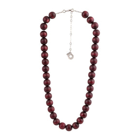 Aito necklace, plum red