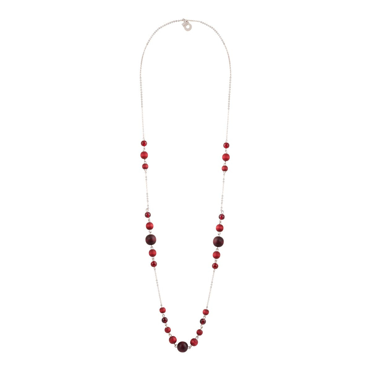 Irene necklace, plum red