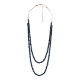 Vilma necklace, dark blue