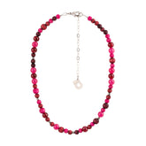 Iiris necklace, plum red