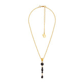 Hertta necklace, black and gold