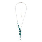 Sandra necklace, dark turquoise