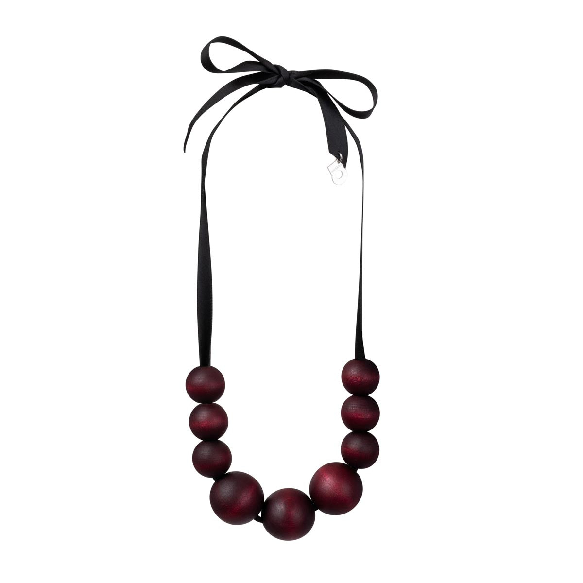 Gaala necklace, plum red