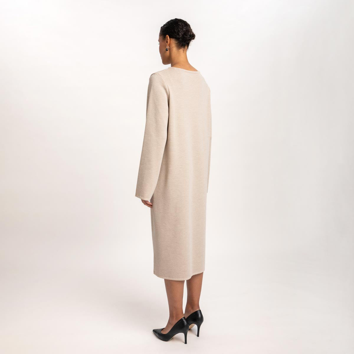 Nata knit dress, beige