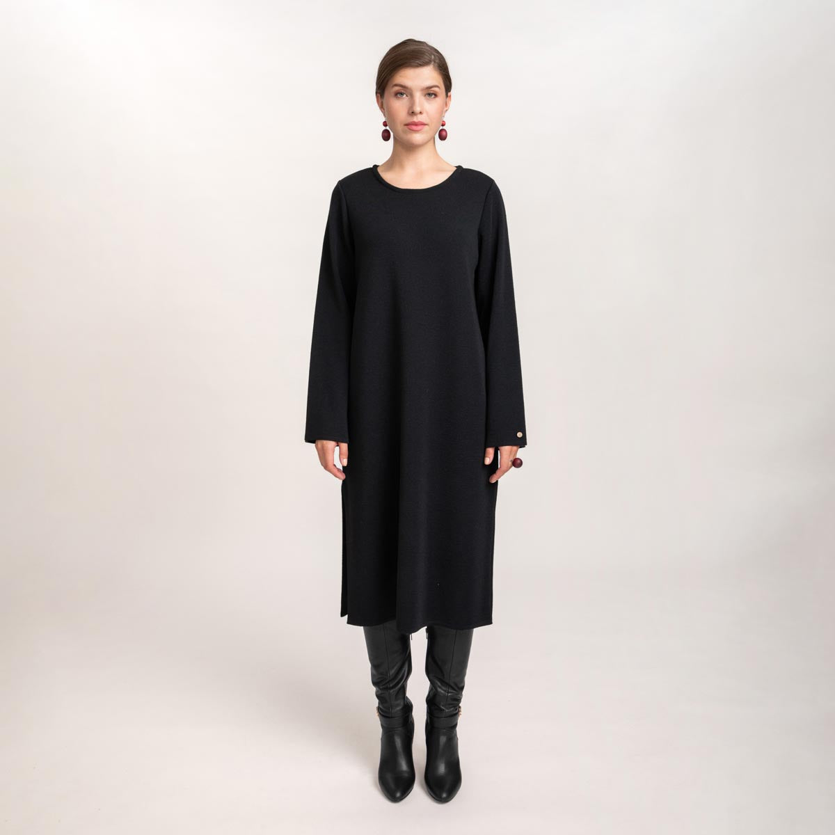 Nata knit dress, black