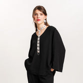 Ingrid blouse, Kehrä, black