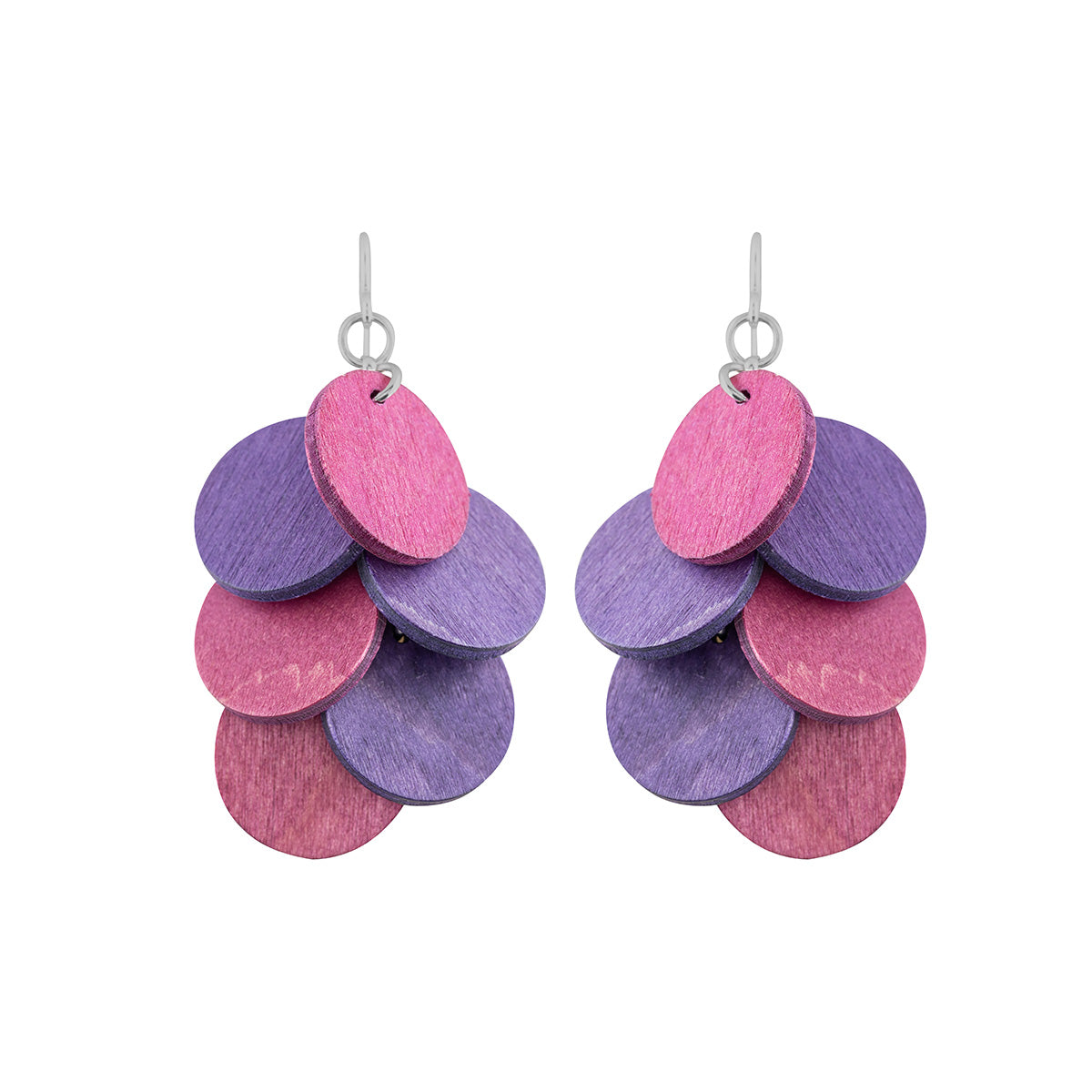 Juolukka earrings, purple