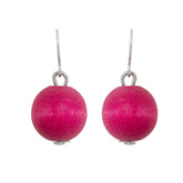 Karpalo earrings, fuchsia