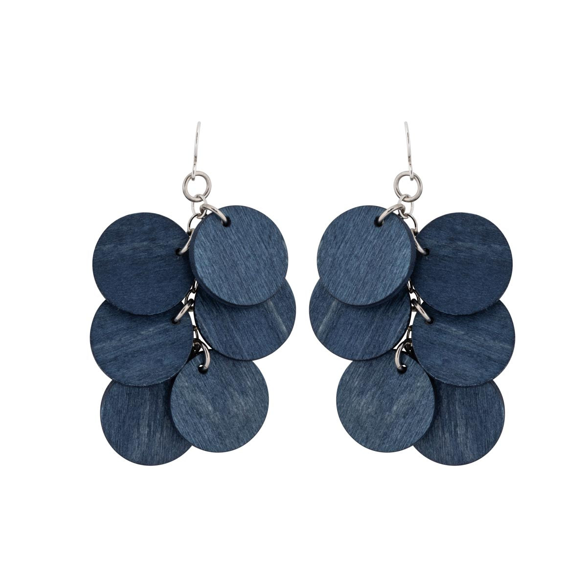 Juolukka earrings, dark blue