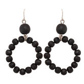 Orvokki earrings, black