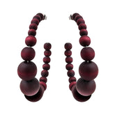 Angervo earrings, plum red