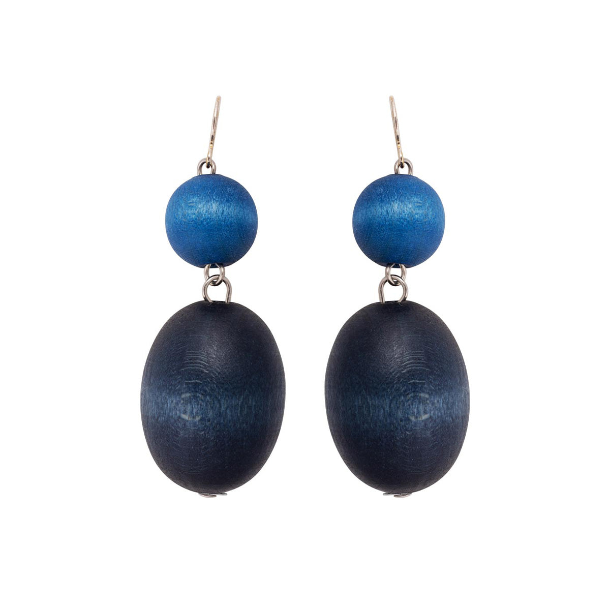 Taateli earrings, dark blue