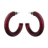 Kaarina earrings, plum red