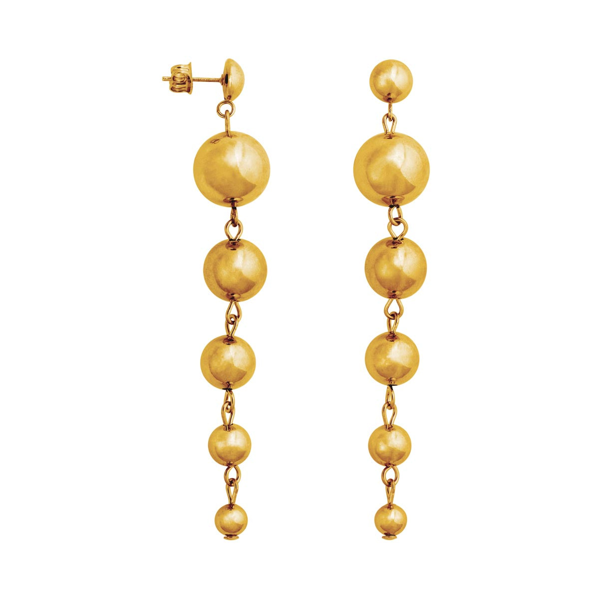 Sandra earrings, golden