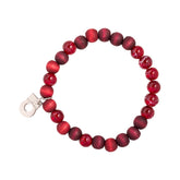 Lydia bracelet, plum red