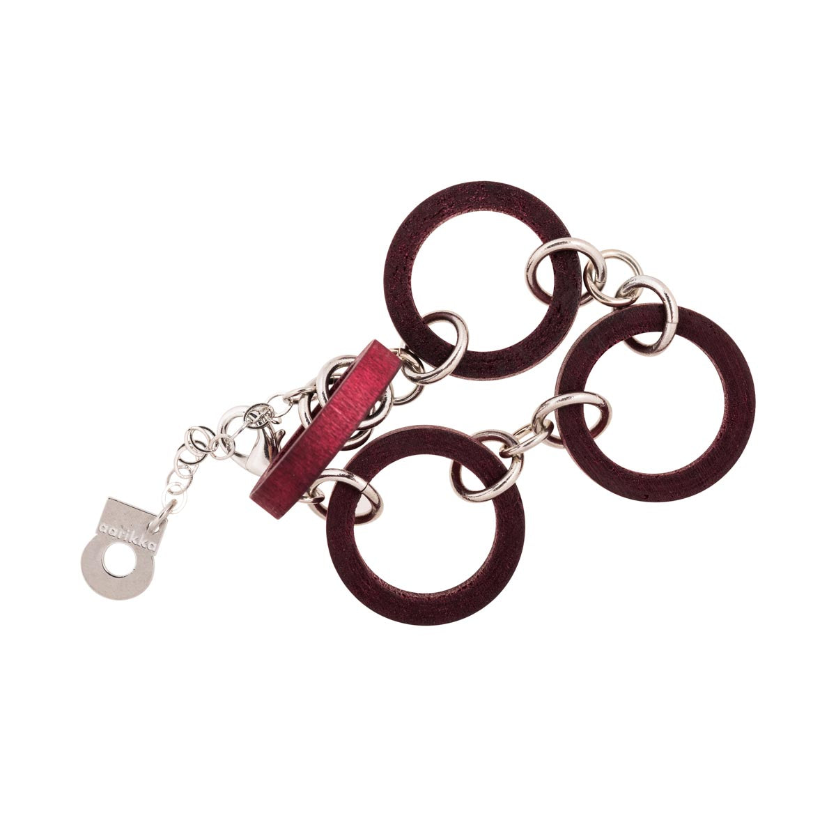 Järviruoko bracelet, plum red