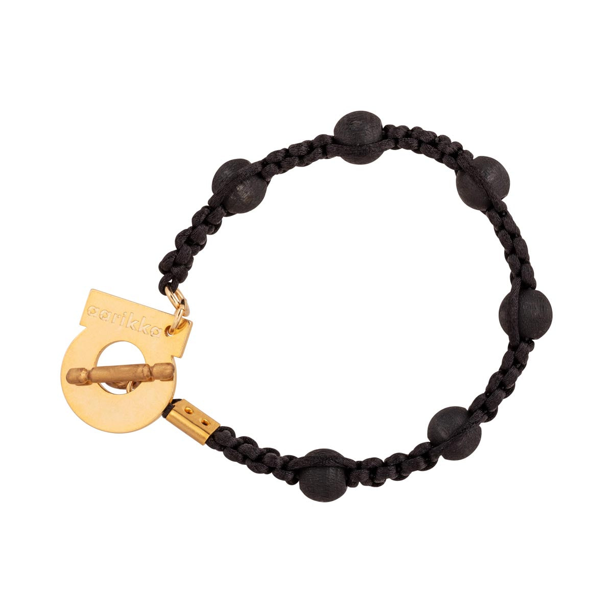 Saana bracelet, black and gold