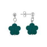 Puistolemmikki earrings, aqua green