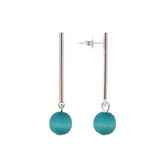 Lilli earrings, aqua green