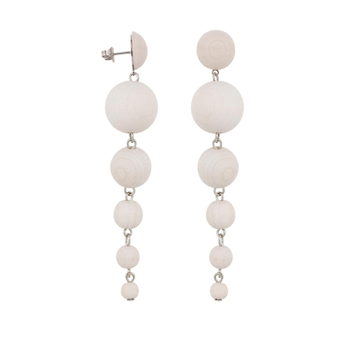 Sandra earrings, ecru