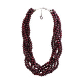 Elisabeth necklace, plum red