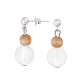 Vilkas earrings, light brown