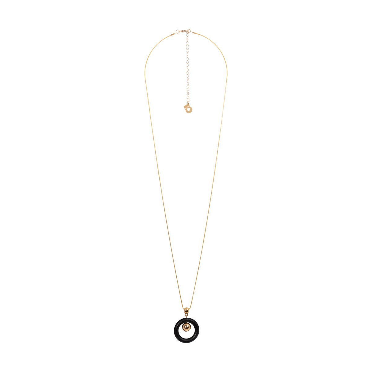 Signe pendant, black and gold