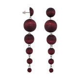 Sandra earrings, plum red