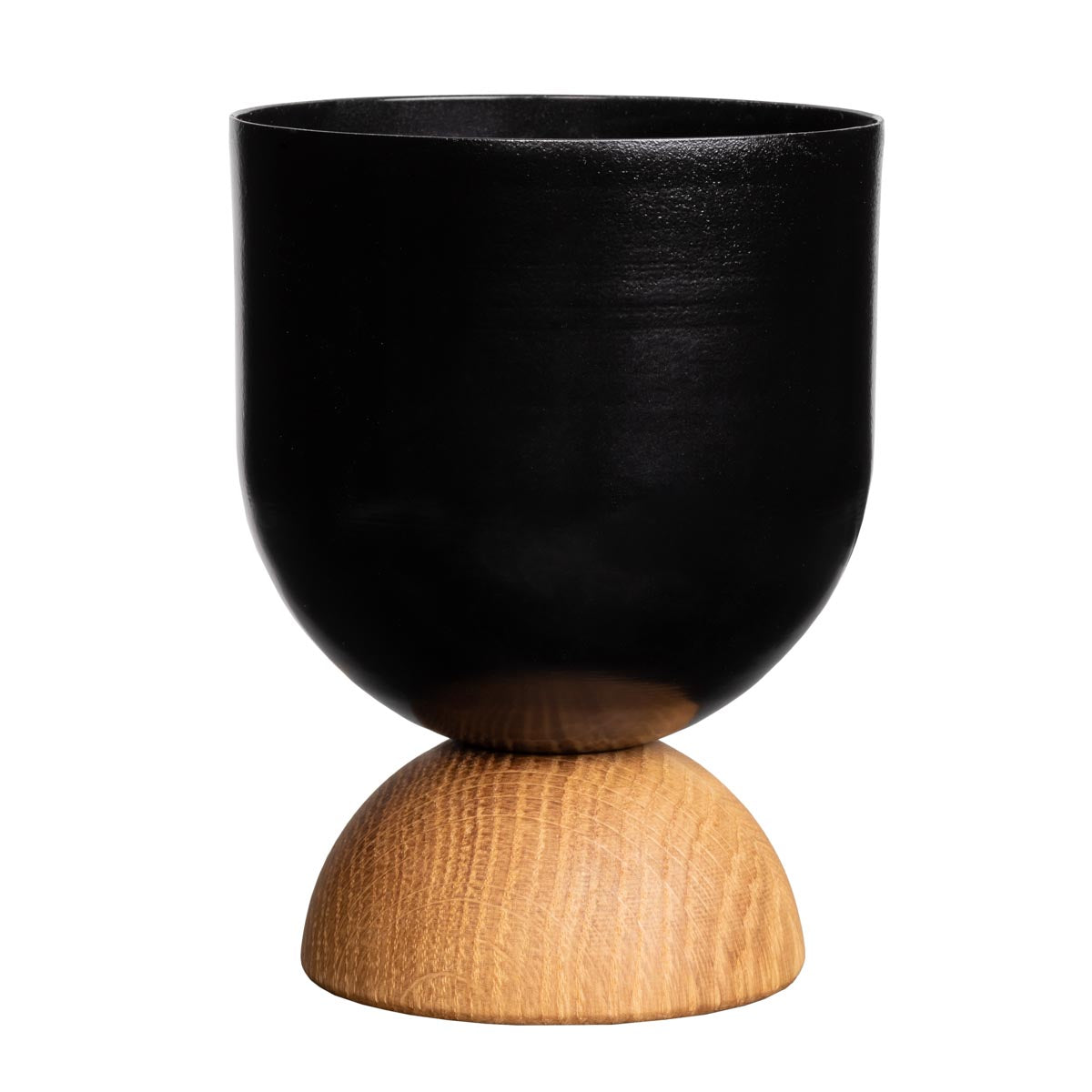 Duo vase, black, 19 cm