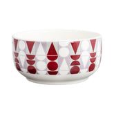 Puisto breakfast bowl, Elf Parade, 12 cm, grey and red