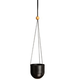 Duo hanging planter, black