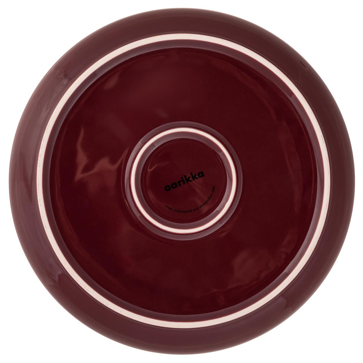 Puisto pasta plate, burgundy, 21 cm