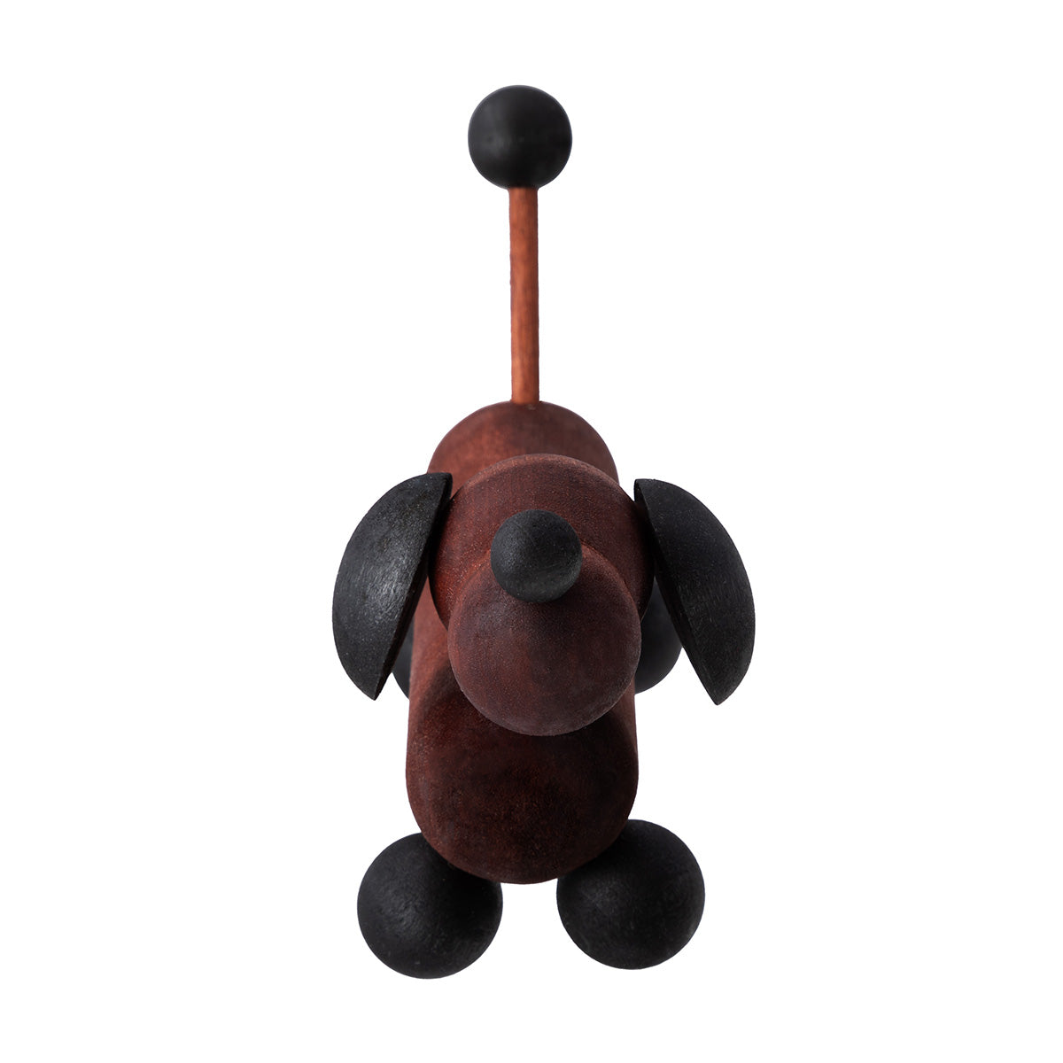 Dachshund sculpture, dark brown