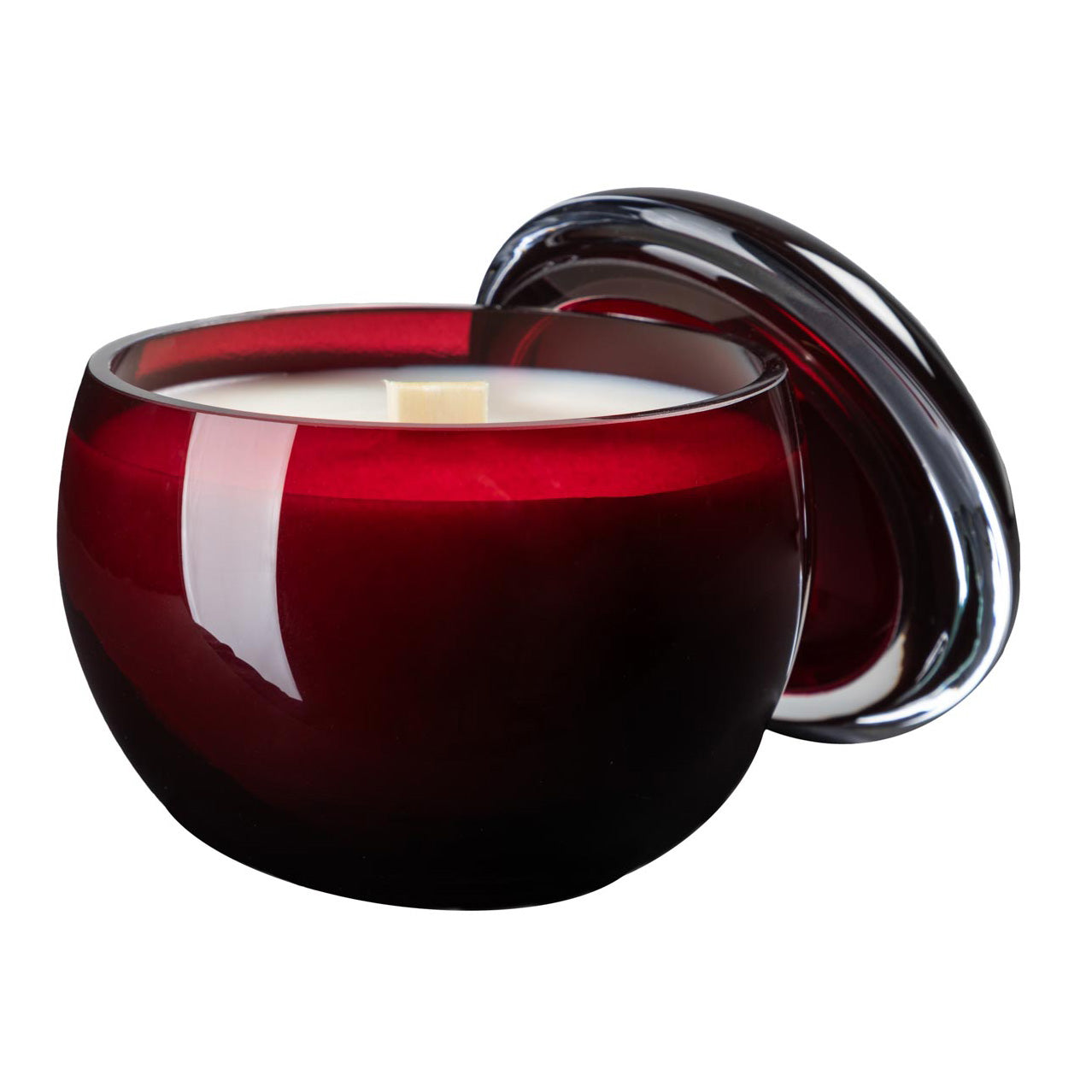 Ode to pleasure scented candle, dark red