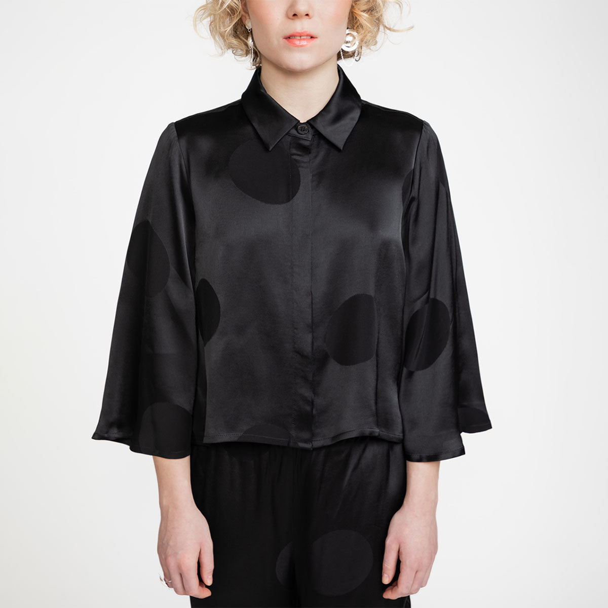 Paola shirt, Perla, black