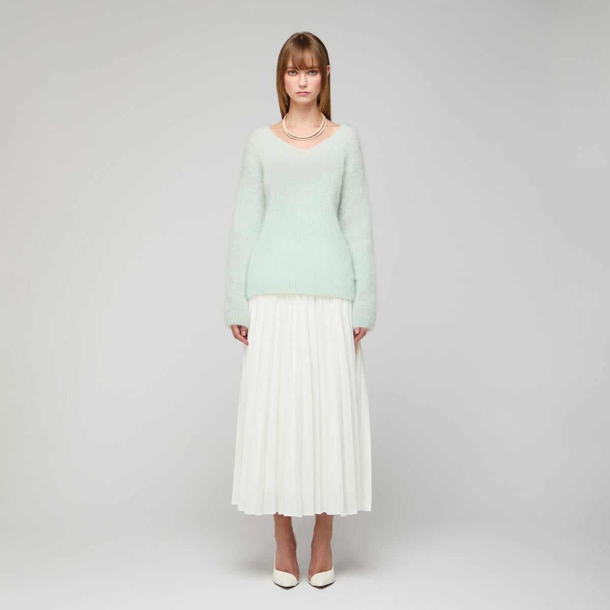 Pinja sweater, light green