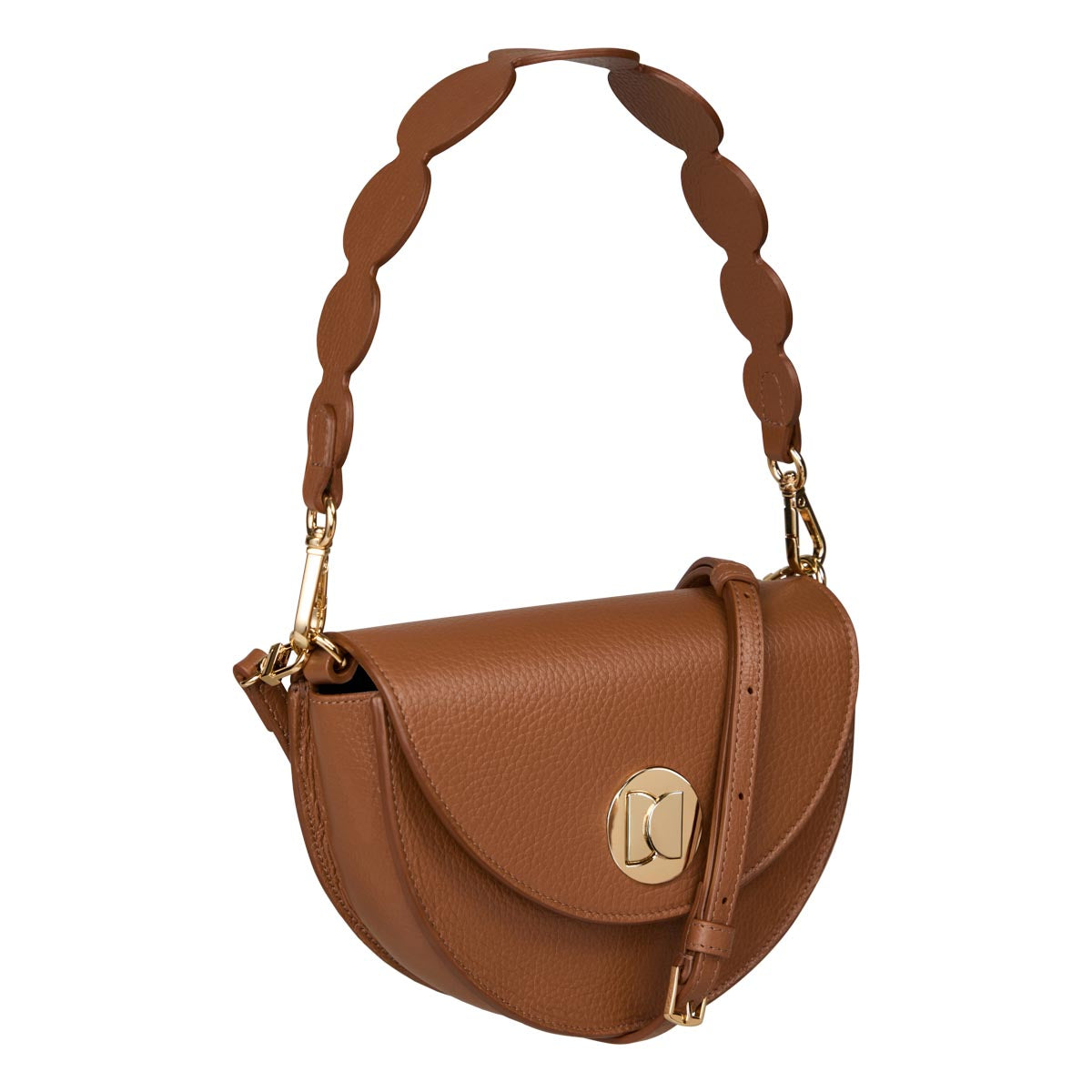 Opal shoulder bag, cognac