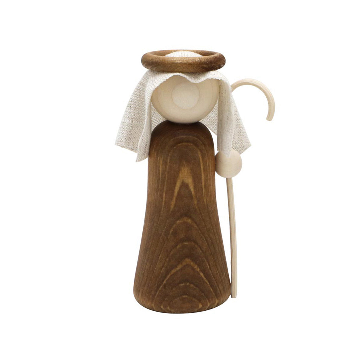 Hyvä paimen figurine, 12 cm, brown