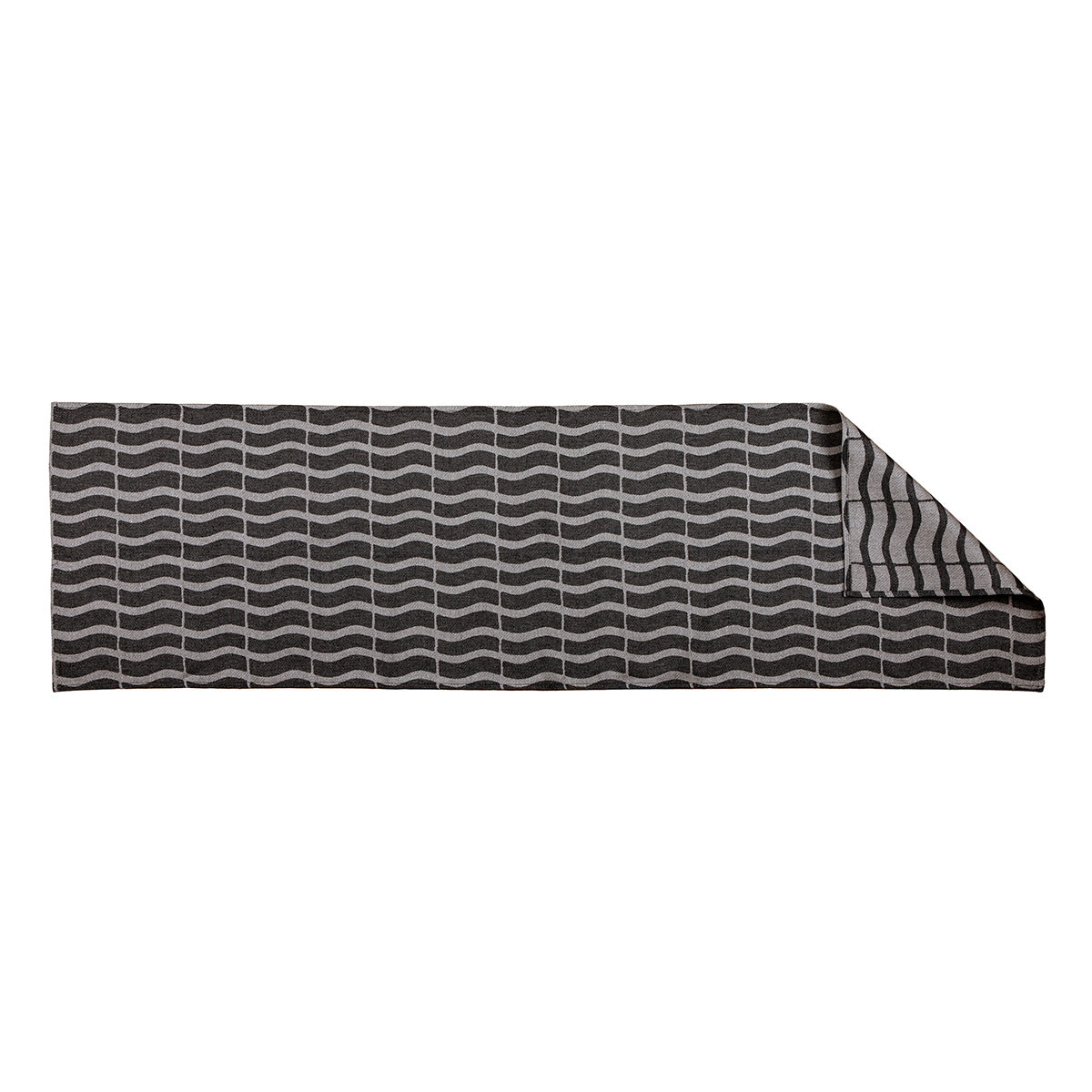 Maius bench towel, black, 160 x 46 cm