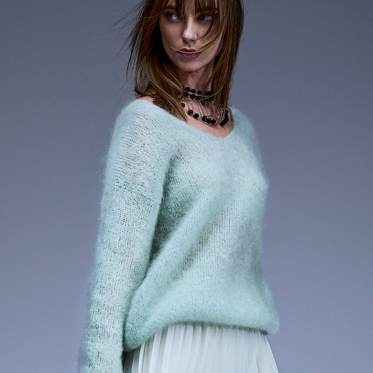 Pinja sweater, light green